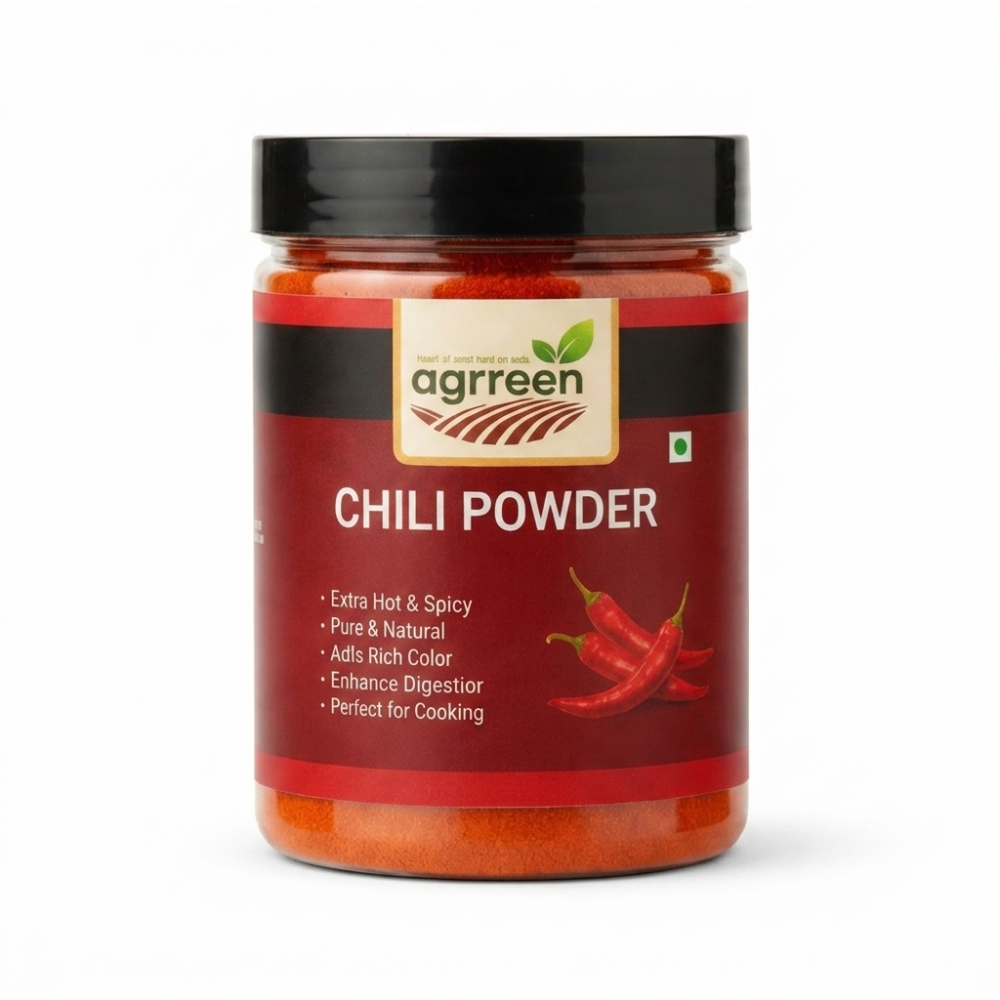 AGRREEN Guntur Red Chilli Powder 200g | GI Tag Certified Guntur Mirch | Authentic Andhra Spice